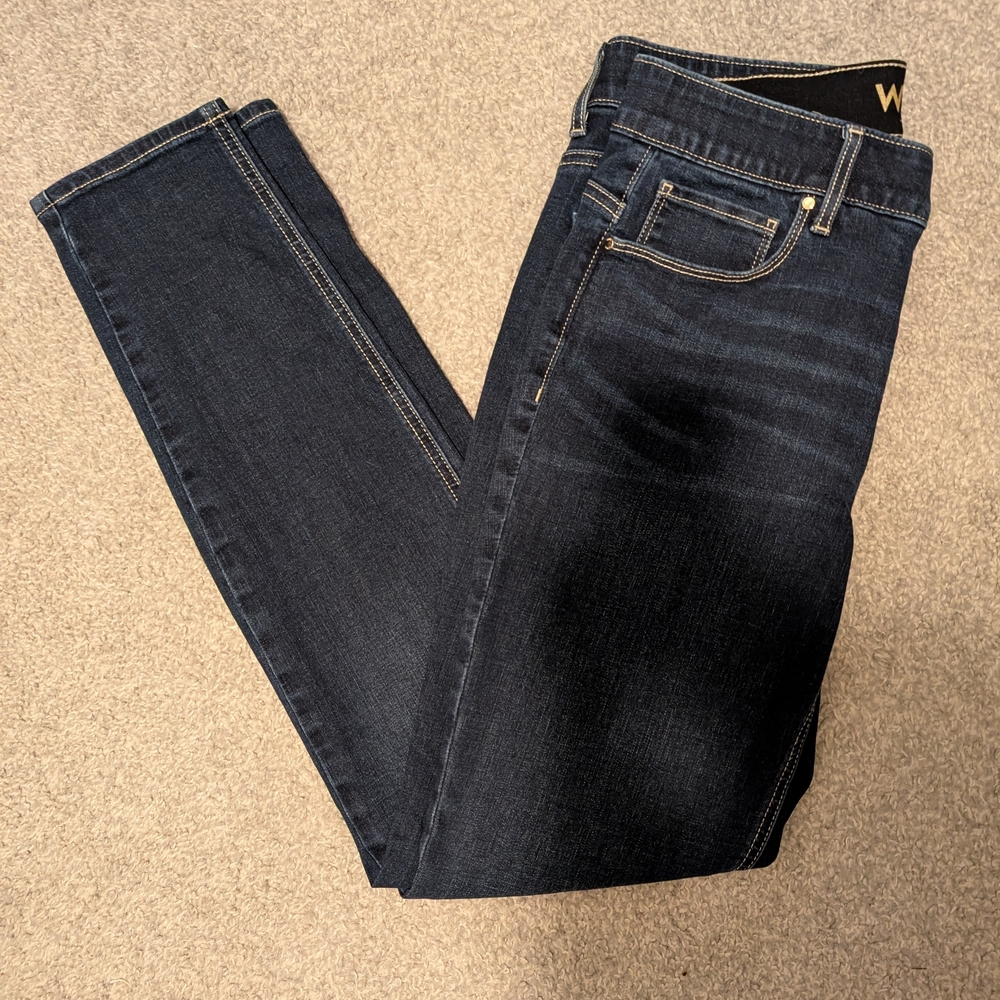 White House Black Market Dark Wash Skinny Jeans - Picture 4 of 8